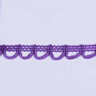 Тесьма петельки 15мм фиолетовая