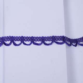 Тесьма петельки 15мм фиолетовая темная