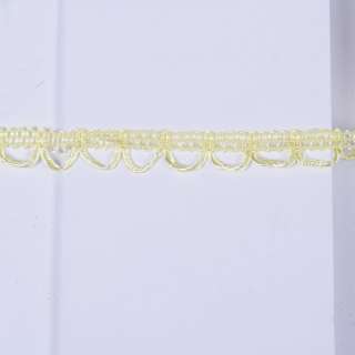 Тесьма петельки 15мм желтая светлая