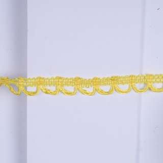 Тесьма петельки 15мм желтая лимонная