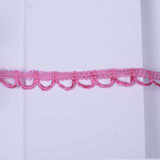 Тесьма петельки 15мм малиновая