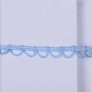 Тесьма петельки 15мм голубая