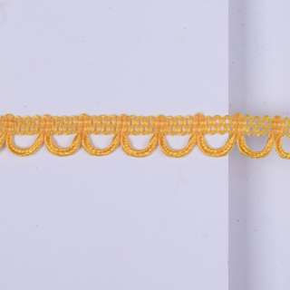 Тесьма петельки 15мм желтая