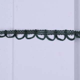 Тесьма петельки 15мм зеленая темная