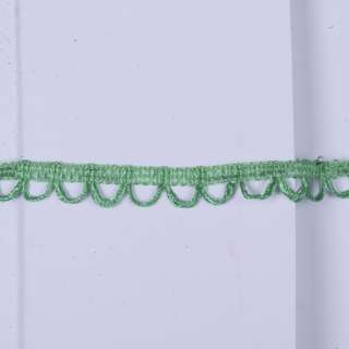Тесьма петельки 15мм зеленая изумрудная