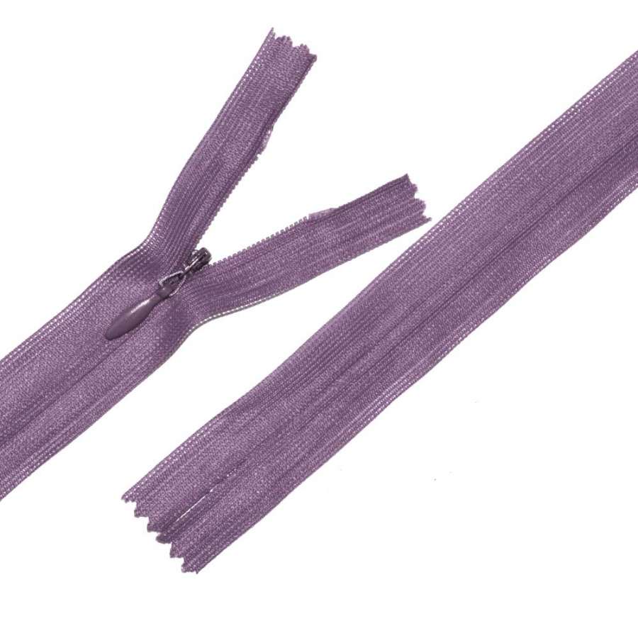 Молния потайная М-24 Тип-3 неразъемная нейлон фиолетовая темная