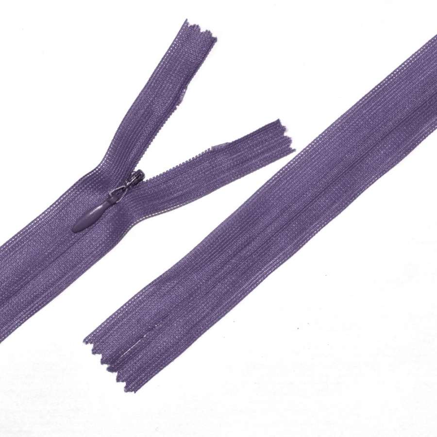 Молния потайная М-24 Тип-3 неразъемная нейлон фиолетовая