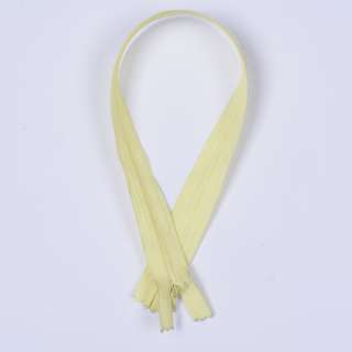 Молния потайная М-40 Тип-3 неразъемная х/б желтая бледная