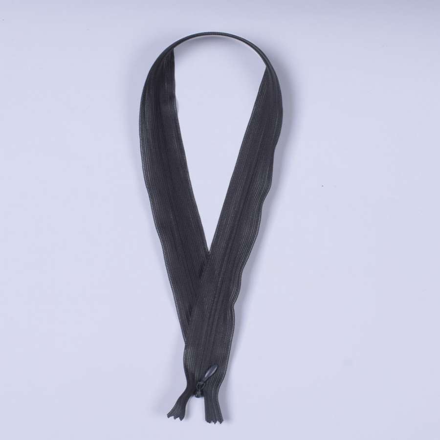 Молния потайная М-50 Тип-3 неразъемная нейлон серая темная