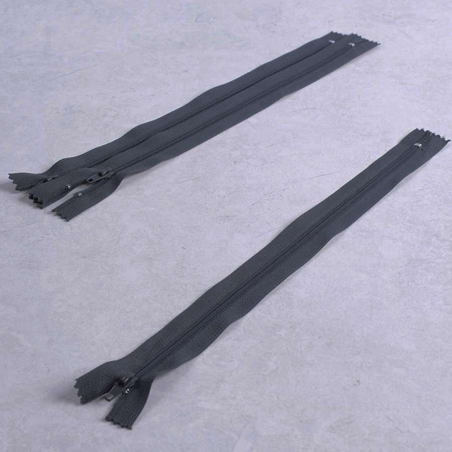 Молния спиральная М-20 Тип-3 неразъемная х/б синяя с графитом