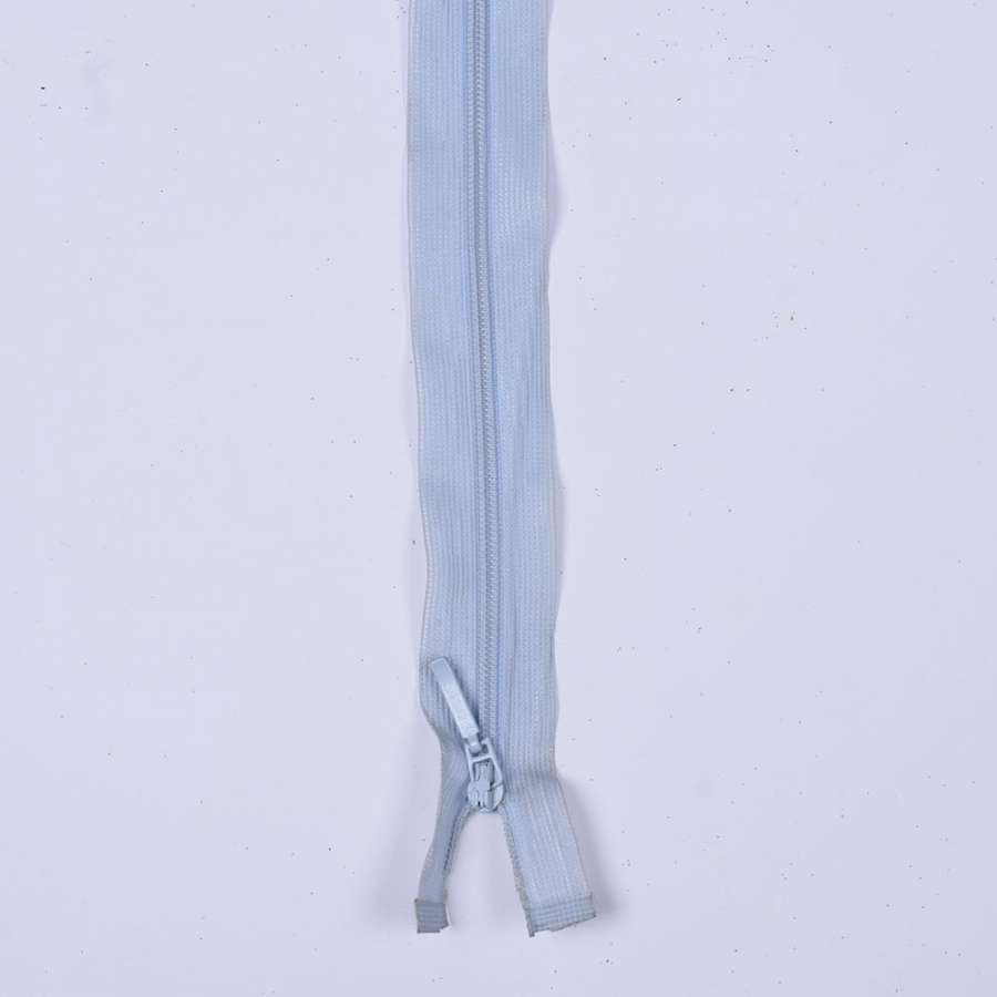 Молния спиральная М-60 Тип-2 неразъемная х/б голубая