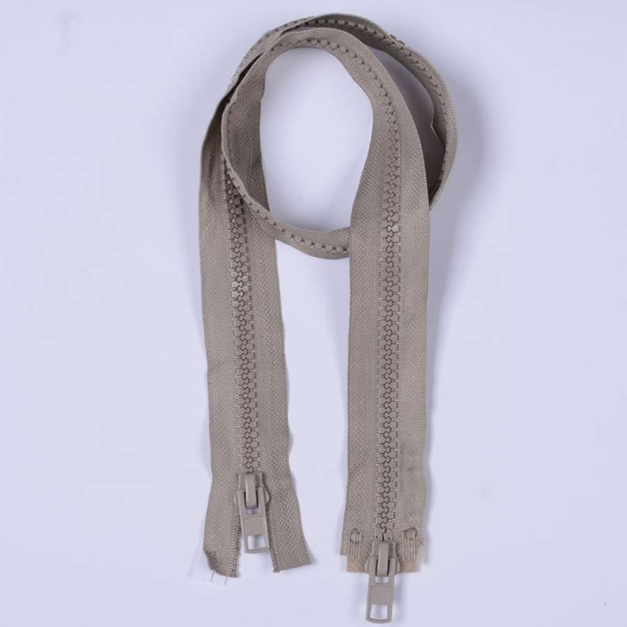 Молния тракторная М-90 Тип-10 разъемная 2 бегунка беж