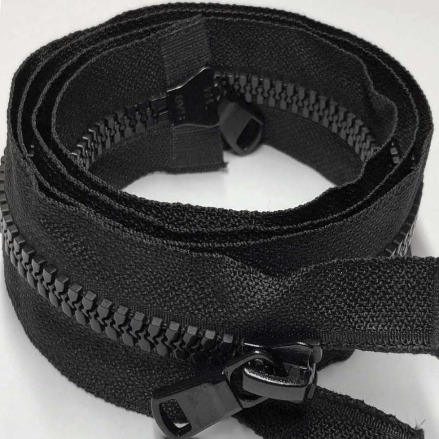 Молния тракторная М-85 Т-8 1 бегунок разъемная черная