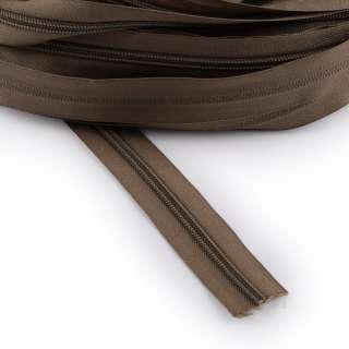 Молния рулонная спиральная Т-5 (за метр) коричнево-серая