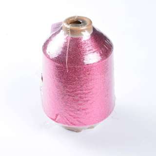 Нить люрексовая бобина розовая