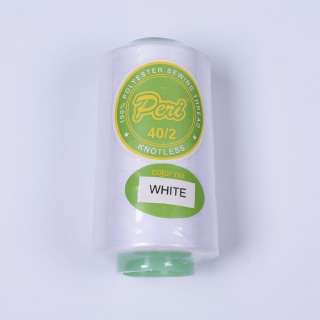 Нитки Пери 4000 ярдов №40/2 бобина белые