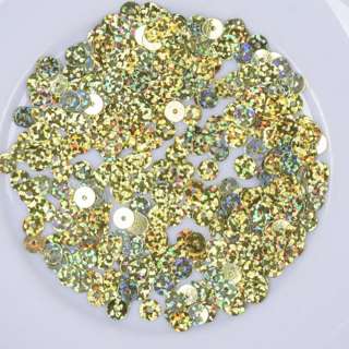 Пайетка голограмма 5мм 25г салатовая