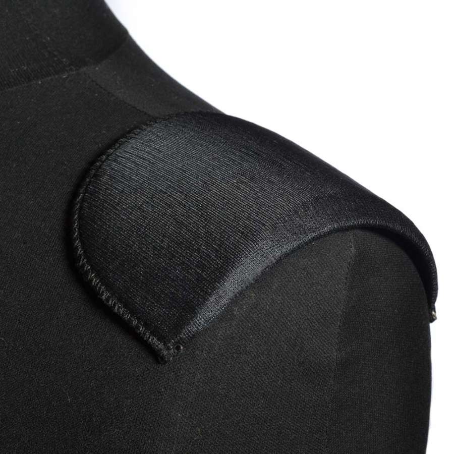 Плечевые накладки поролон обшитые трикотажем 7х90х155 черные