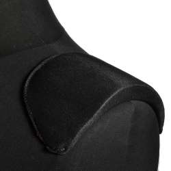 Плечевые накладки поролон обшитые трикотажем 18х106х185  черные