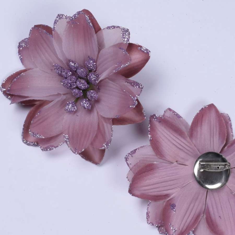 Брошь цветок фрезовый 10 см