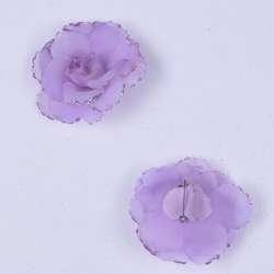 Брошь цветок сиреневый 7см