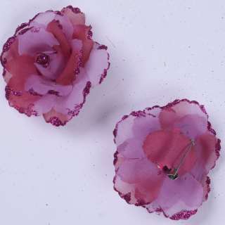 Брошь цветок лиловый 7 см