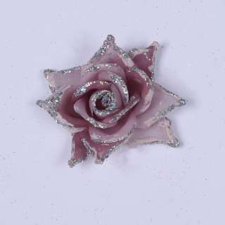 Брошь цветок розовый 7см
