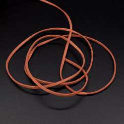 Шнур замшевый 3 мм толщина 1мм терракотовый