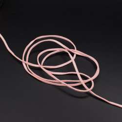 Шнур замшевый 3 мм толщина 1мм розовый бледный