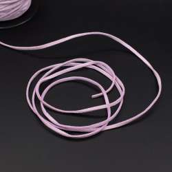 Шнур замшевый 3 мм толщина 1мм сиреневый