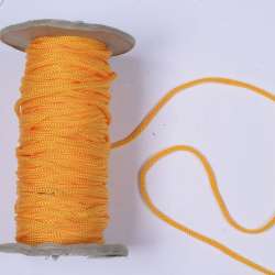 Шнур спортивный 5мм  полиэстер оранжевый светлый
