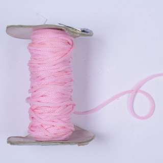 Шнур спортивный 5мм  полиэстер розовый бледный
