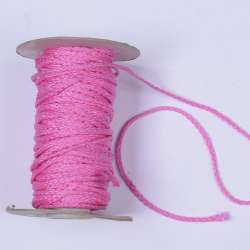 Шнур спортивный плетеный розовый
