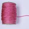 Шнур спортивный плетеный розовый темный