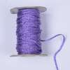Шнур спортивный плетеный сиреневый светлый