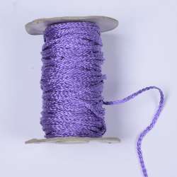 Шнур спортивный плетеный сиреневый светлый