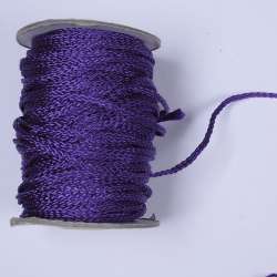 Шнур спортивный плетеный фиолетовый