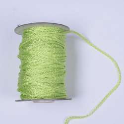 Шнур спортивный плетеный салатовый
