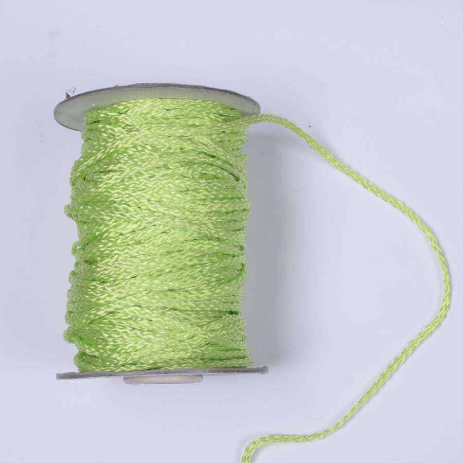 Шнур спортивный плетеный салатовый