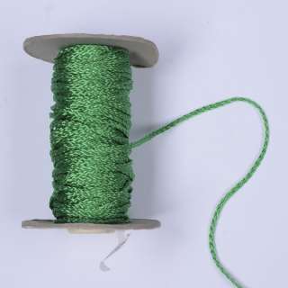 Шнур спортивный плетеный зеленый