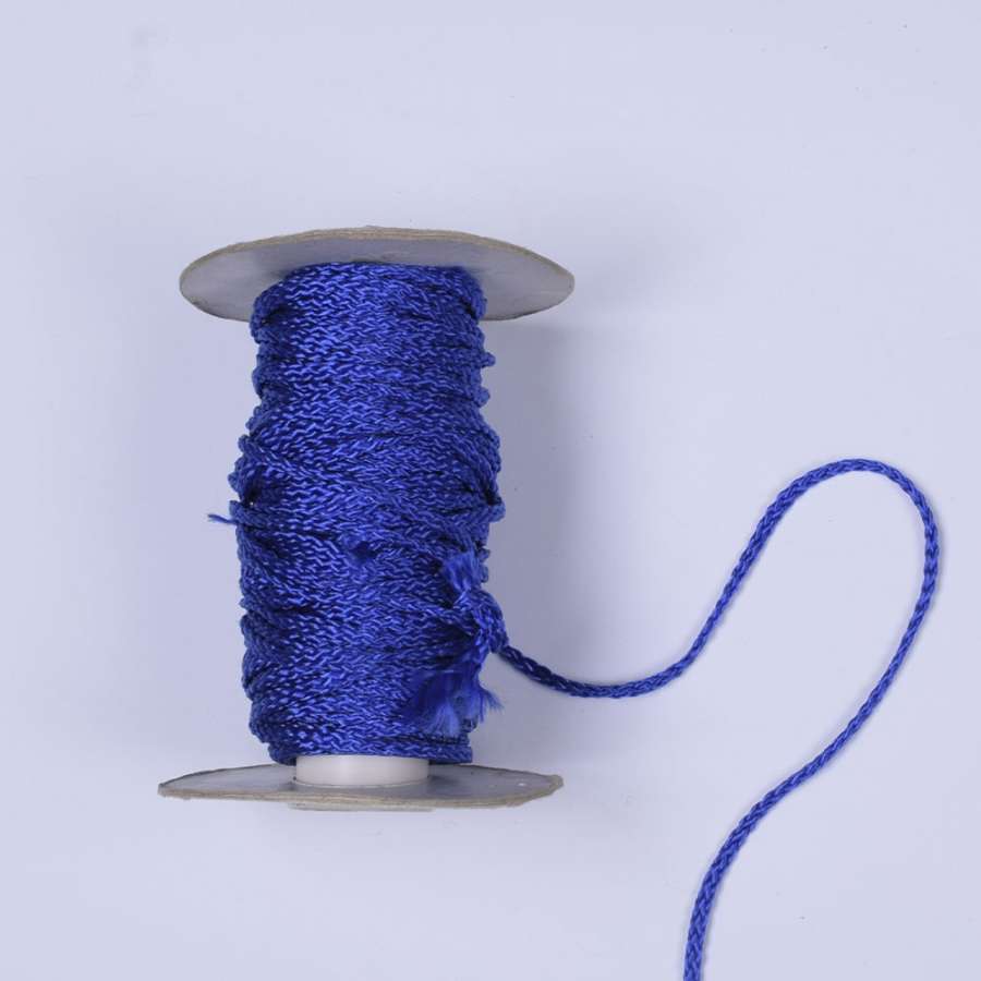 Шнур спортивный плетеный синий ультра