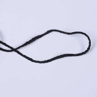 Шнур спортивный плетеный черный