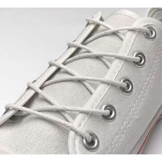 Шнурки обувные круглые с пропиткой 1 пара 100см белые