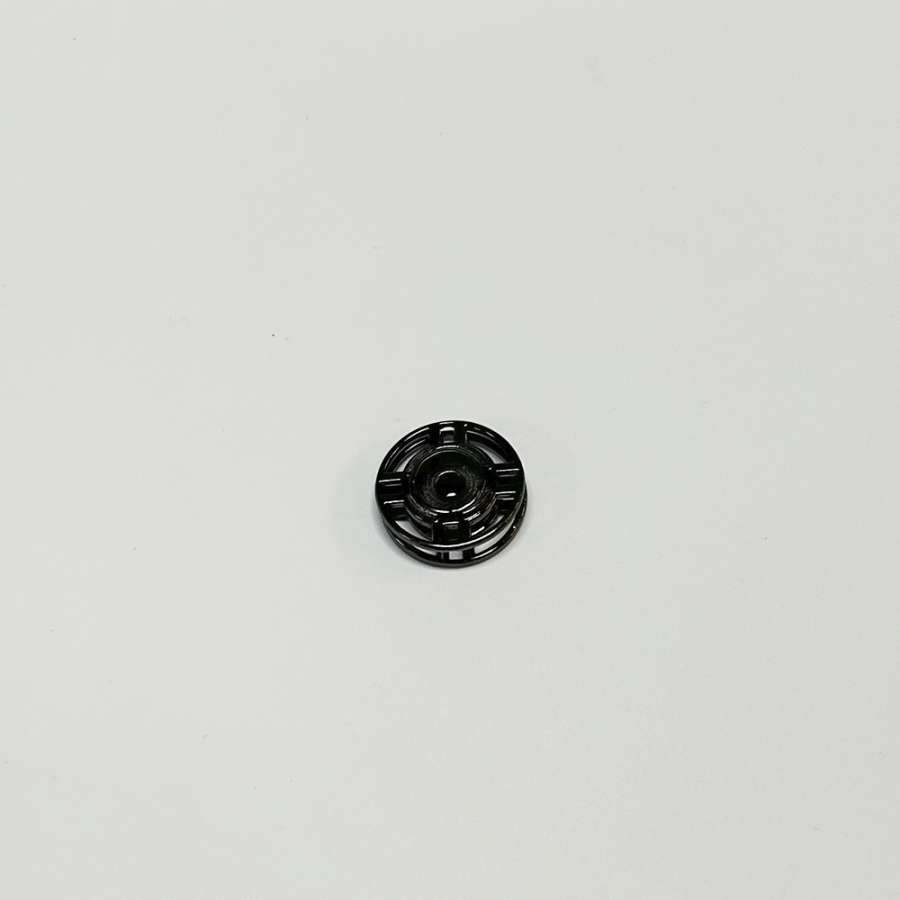 Кнопка 2 частини 18мм темний нікель