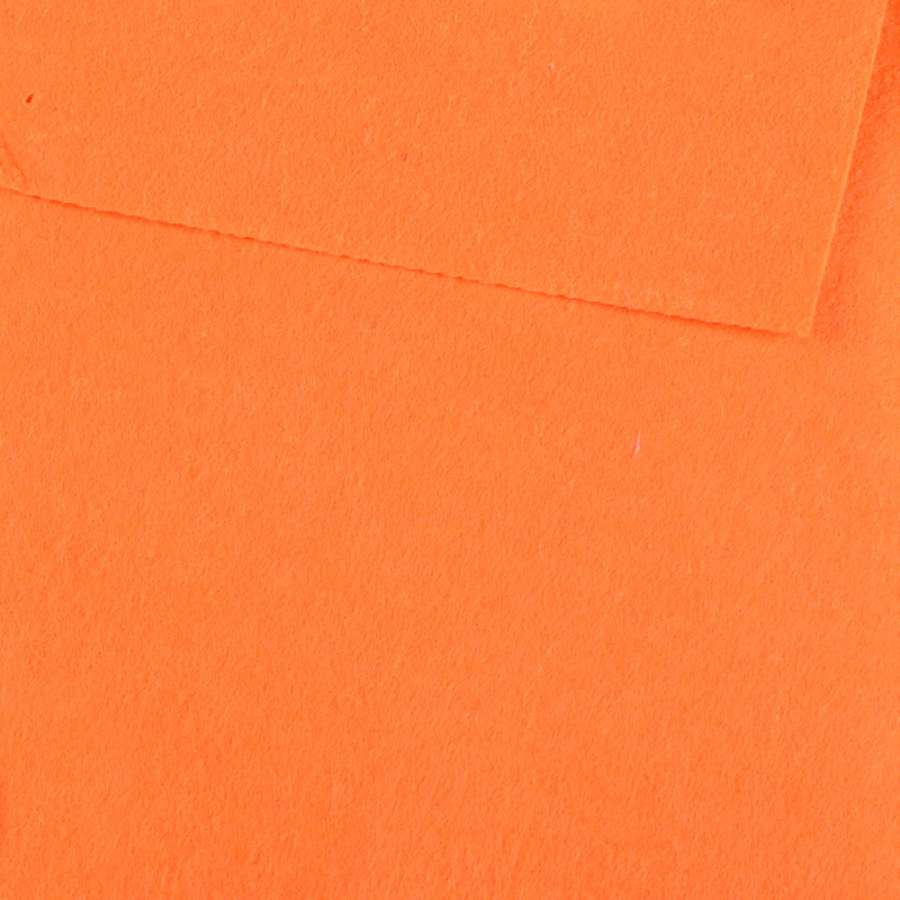 Фетр лист оранжевый неон (0,9мм) 21х30см