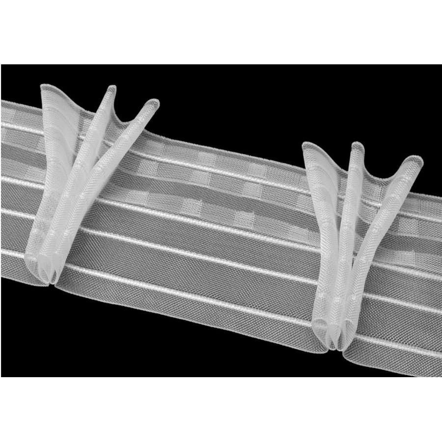 Тесьма шторная 10см прозрачная (3950)