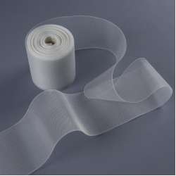 Тесьма шторная люверсная 10см прозрачная (3421)