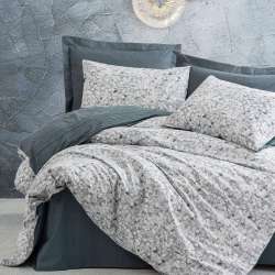 Комплект постільної білизни Cotton box Ранфорс Minimal Molly antrasit Евро 200x220см (1811-1135)
