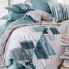 Комплект постільної білизни Cotton box Ранфорс Modeline Nesto Petrol Євро 200x220см (1761-770)