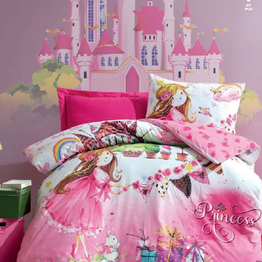 Комплект постільної білизни Cotton box Ранфорс Junior Princess Pembe 160x220см (1861-587)